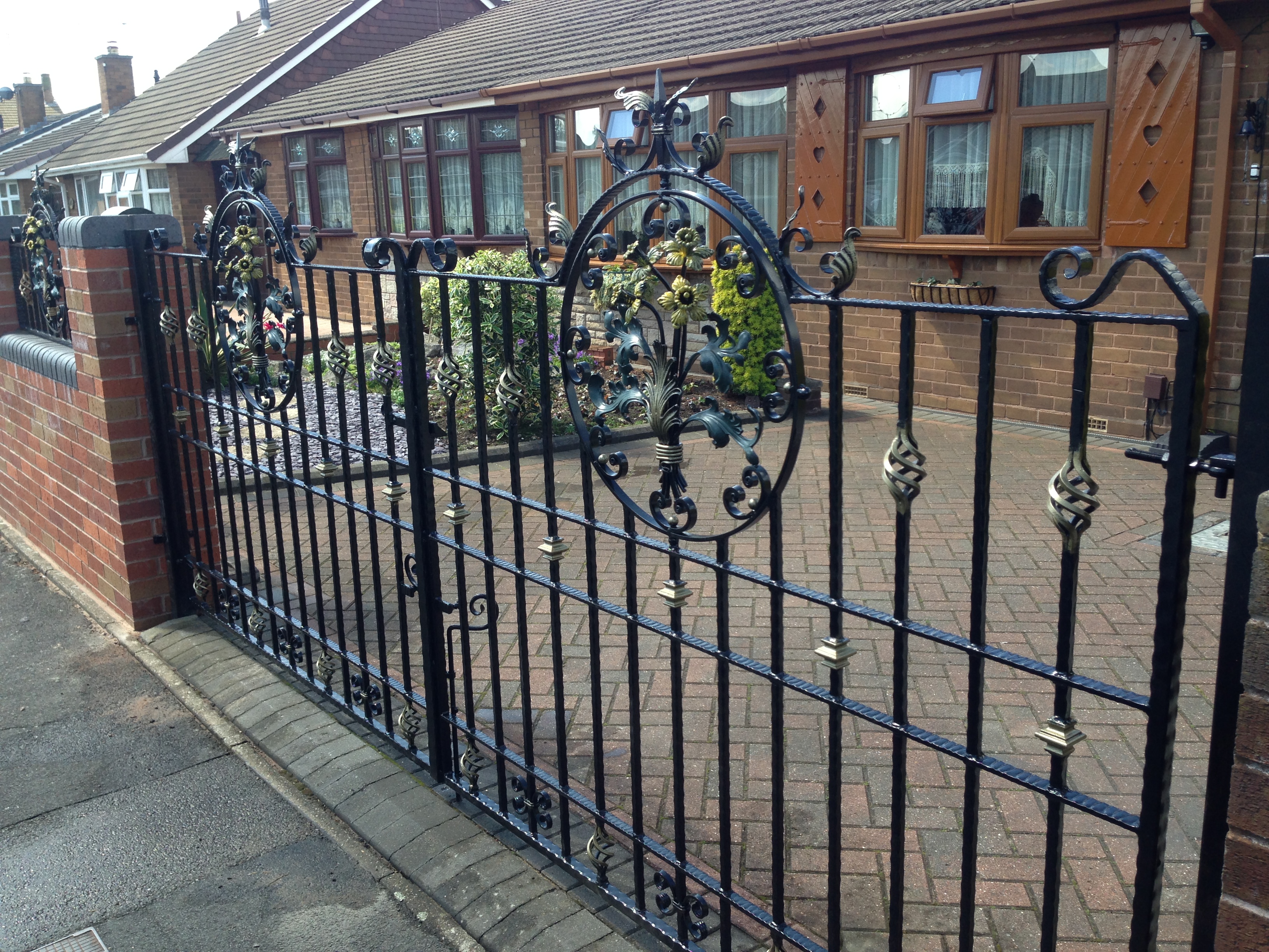 Large Wrought Iron Driveway Gates